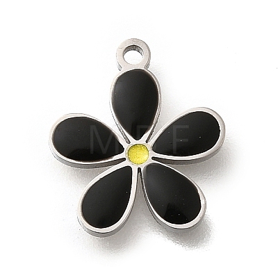 Brass Enamel Charms STAS-Q347-14P-01-1-1
