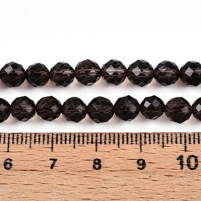 Natural Smoky Quartz Beads Strands G-S345-6mm-19-1