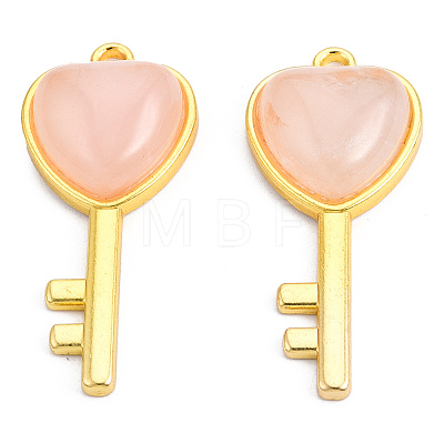 Natural Rose Quartz Pendants G-N326-158-17-1