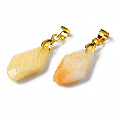 Natural Topaz Jade Pendants G-Q998-008G-1