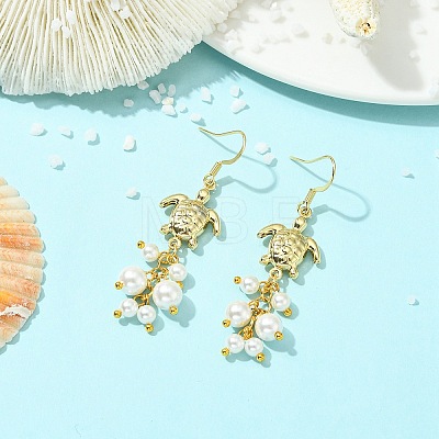 304 Stainless Steel Pendant Dangle Earrings EJEW-JE07232-1