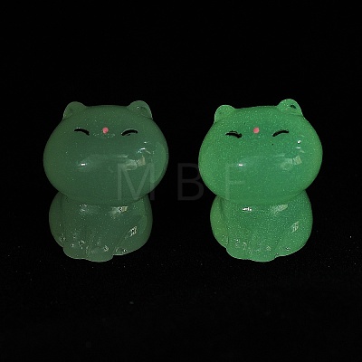 Luminous Resin Cute Little Cat Ornaments RESI-R459-01A-1