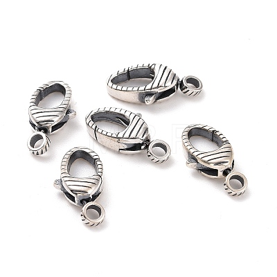 925 Sterling Silver Swivel Clasps STER-D036-09AS-1