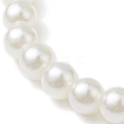 ABS Plastic Imitation Pearl Beads Stretch Bracelets BJEW-JB11112-1