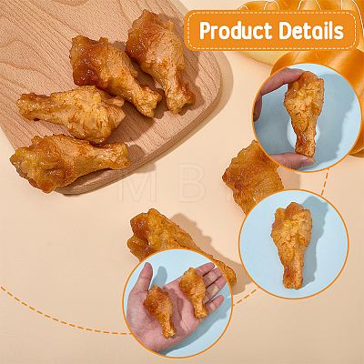 6Pcs Artificial Plastic Models DJEW-SC0001-28-1