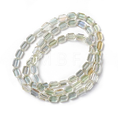 Electroplate Glass Beads Strands EGLA-L042-HR03-1