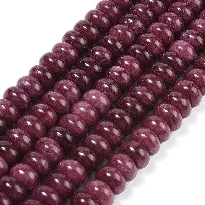 Dyed Natural White Jade Beads Strands G-G107-A19-01-1