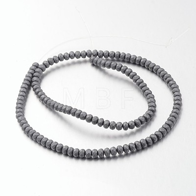 Non-magnetic Synthetic Hematite Bead Strands G-F300-48B-F09-1