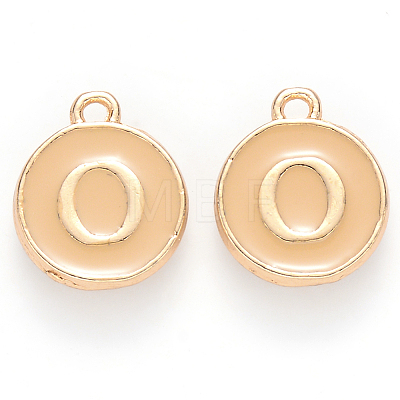 Golden Plated Alloy Enamel Charms LS-ENAM-S118-06O-1