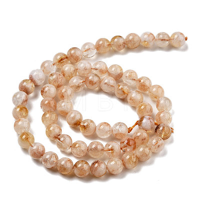 Heated Natural Citrine Beads Strands X-G-NH0010-04-1