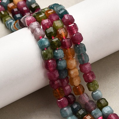 Natural Multicolor Tourmaline Beads Strands G-F797-A06-01-1