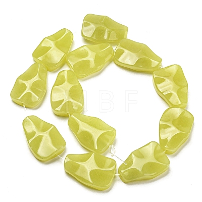 Natural Lemon Jade Beads Strands G-B051-B02-01-1