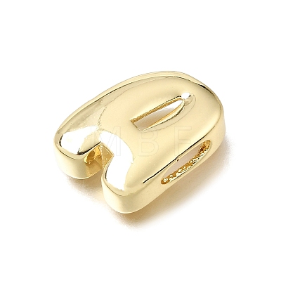 Brass Slide Charms KK-E802-33G-1