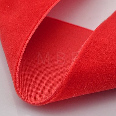 Polyester Velvet Ribbon for Gift Packing and Festival Decoration SRIB-M001-10mm-235-1