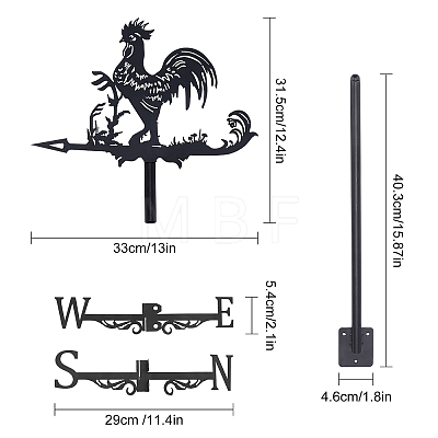 Iron Display Decorations DJEW-WH0010-79-1