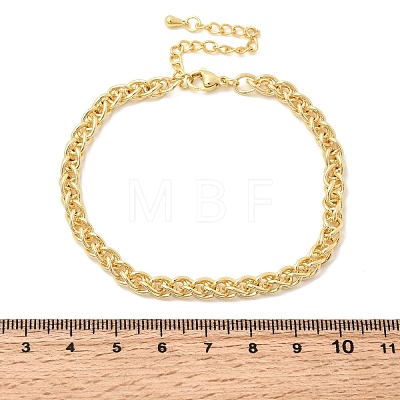 Brass Wheat Chains Bracelets for Women BJEW-H639-11G-1