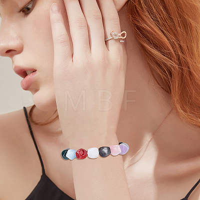 80Pcs Resin Imitation Cat Eye Beads RESI-PA0001-50-1