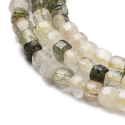 Natural Rutilated Quartz Beads Strands G-H042-B14-01-1