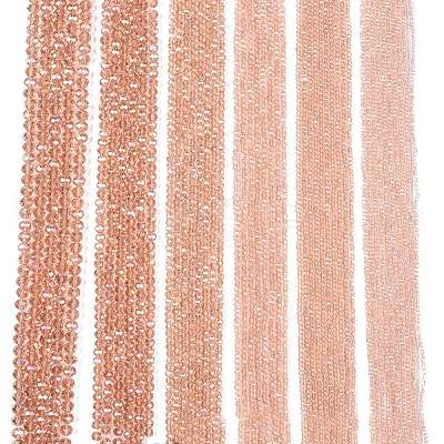 Electroplate Glass Beads Strands X-EGLA-A044-T8mm-B21-1