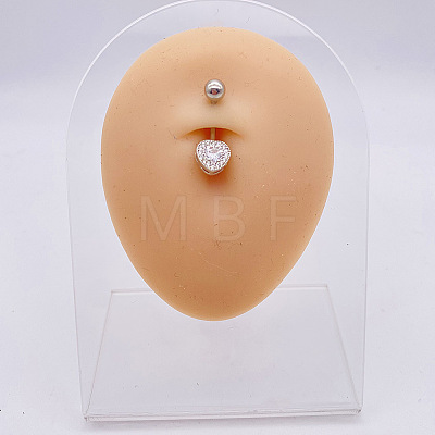 316L Surgical Stainless Steel Belly Rings WGDD0AB-03-1