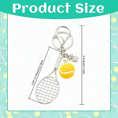 Alloy & Cloth Fabric Pendant Keychains KEYC-YW00298-1