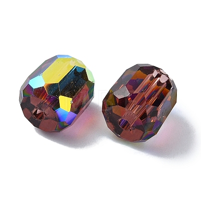 AB Color Plated Glass Beads GLAA-F108-12B-12-1