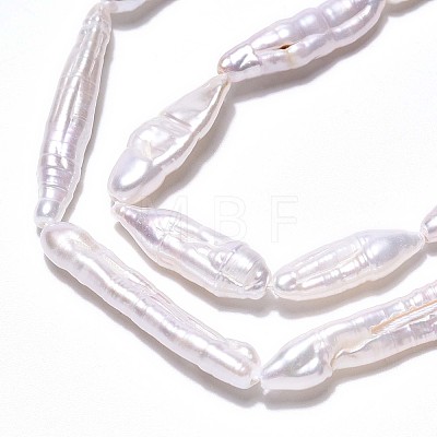 Natural Baroque Pearl Keshi Pearl Beads Strands PEAR-S010-30-03-1