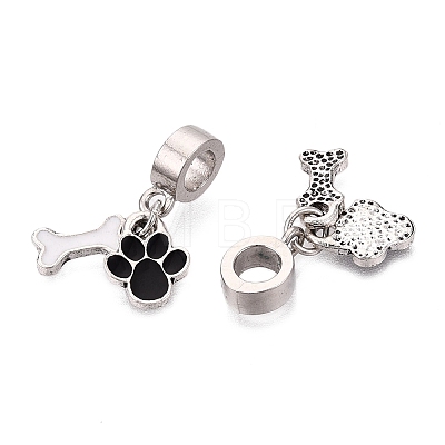 Alloy Enamel European Dangle Charms FIND-Q121-01D-P-1
