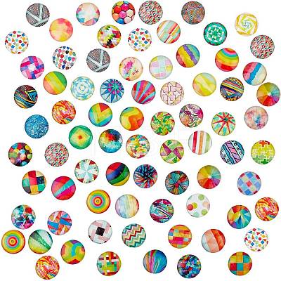 Glass Cabochons GGLA-R040-25mm-04-1