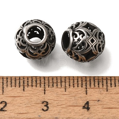 304 Stainless Steel European Beads STAS-D191-05O-AS-1