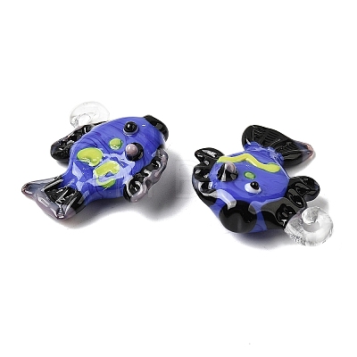 Handmade Lampwork Pendants LAMP-B035-01B-13-1