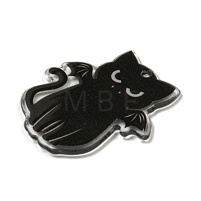 Halloween Themed Double-sided Printed Acrylic Pendants X-OACR-L017-03A-1