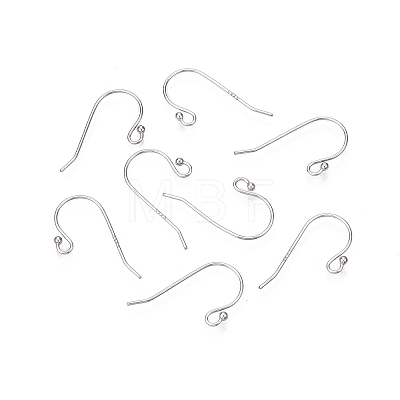 Anti-Tarnish Rhodium Plated 925 Sterling Silver Earring Hooks STER-N016-29P-1