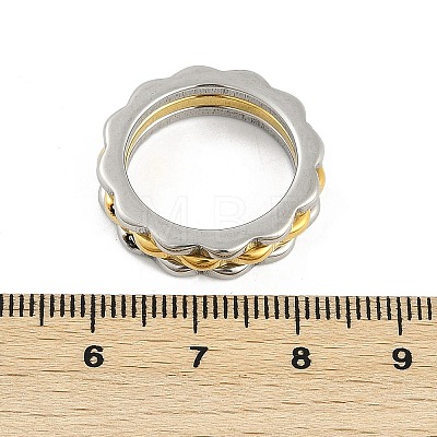 304 Stainless Steel Finger Ring for Women RJEW-A052-01A-GP-1