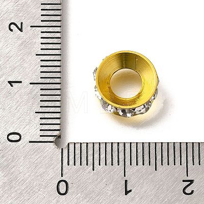 Brass Rhinestone Spacer Beads KK-M313-44B-12-1