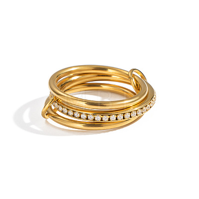 304 Stainless Steel Finger Rings for Women GN6339-1