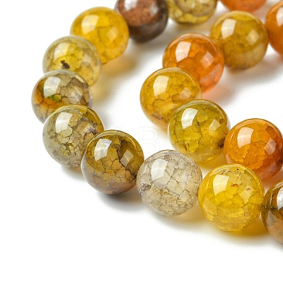 Dyed Natural Dragon Veins Agate Beads Strands G-C068-10mm-15-1