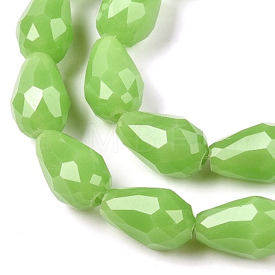 Electroplate Imitation Jade Glass Beads Strands EGLA-N013-J10mm-D04-1