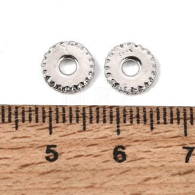 925 Sterling Silver Micro Pave Clear Cubic Zirconia Beads SE-CBAF1B2-17A-P-1
