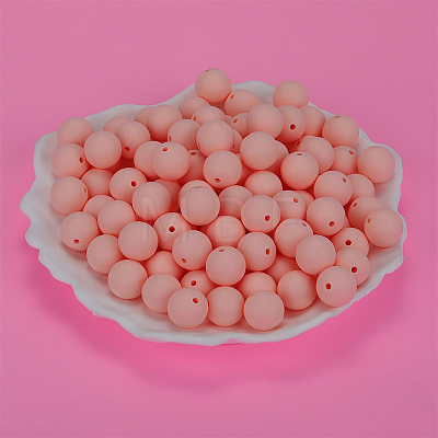 Round Silicone Focal Beads SI-JX0046A-59-1