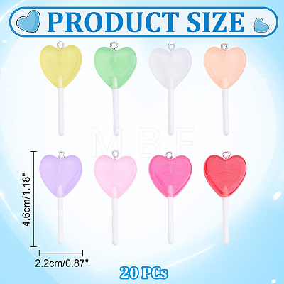 Resin Pendants RESI-WH0026-148B-1