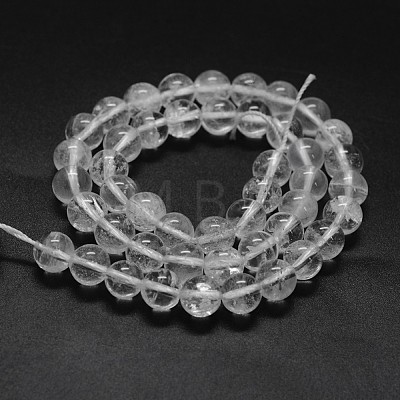 Natural Quartz Crystal Beads Strands G-F570-01-8mm-1