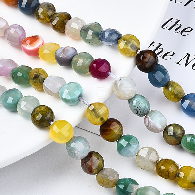 Natural Agate Beads Strands G-N326-100A-08-1