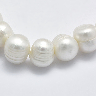 Natural Cultured Freshwater Pearl Beads Strands PEAR-K003-09A-01-1