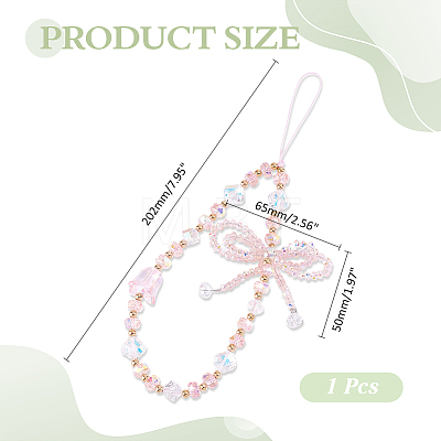 1Pc Alloy & Glass Mobile Straps MOBA-ME0001-01A-1