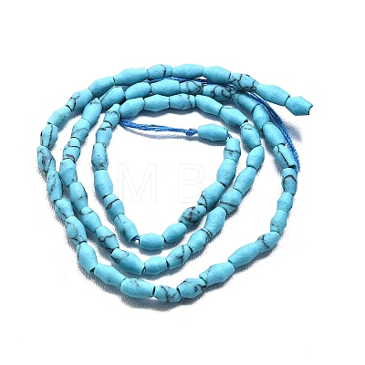 Dyed Synthetic Turquoise Beads Strands G-D356-A01-01-1