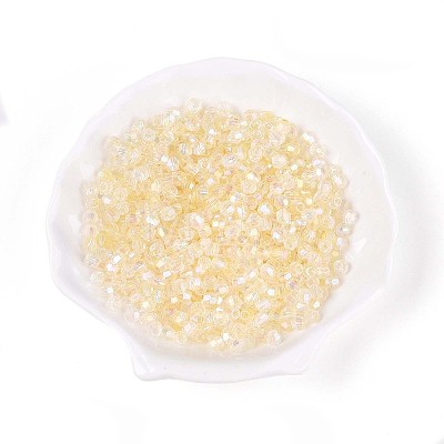 Transparent Spray Painted Glass Beads LS-EGLA-N018-4mm-10-1