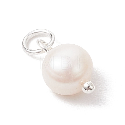 Natural Cultured Freshwater Pearl Two Sides Polished Charms PALLOY-JF04036-02-1