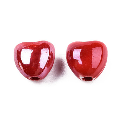 Glazed Porcelain Beads PORC-T007-21-14-1