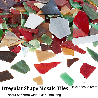 Multi-color Glass Mosaic Tiles MOSA-WH0001-03B-1